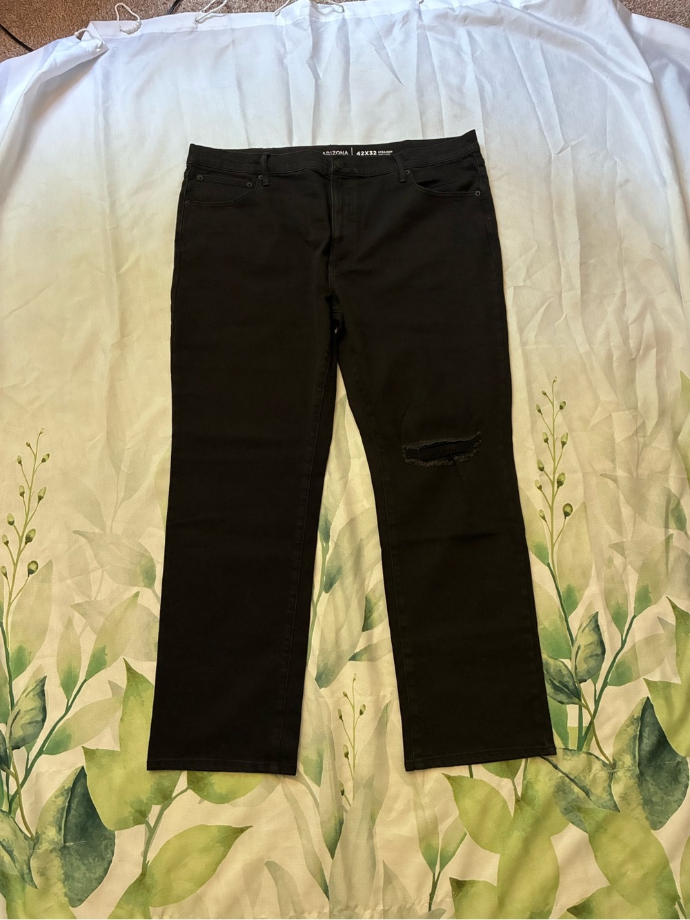 Men's Black straight Jeans